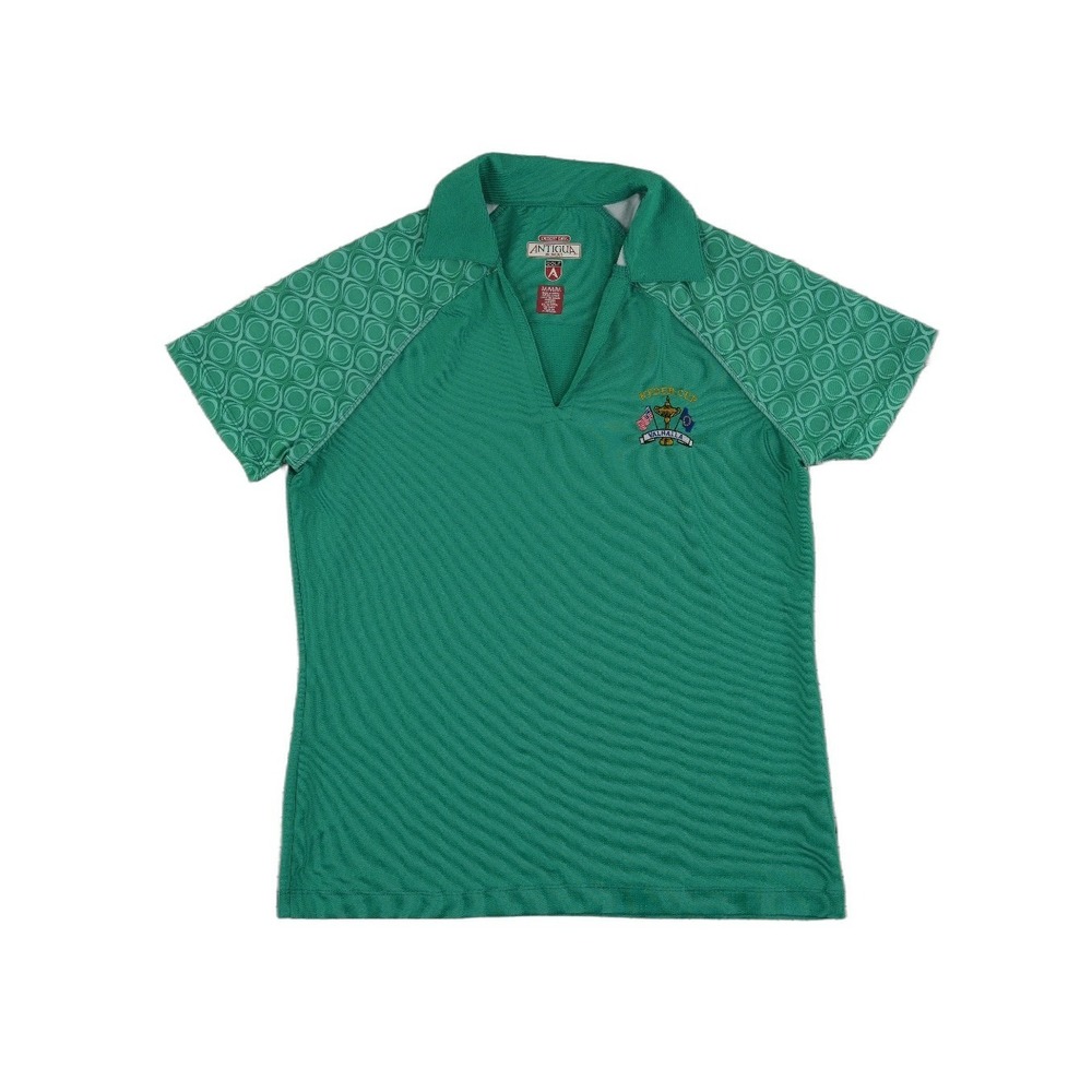 Antigua Golf Polo Women's Size Medium Green Ryder Cup Valhalla Desert Dry
